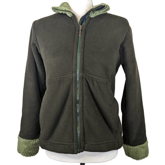 Patagonia Jackets & Blazers - Patagonia Olive Green Synchilla Windzone Jacket Fleece Full Zip Up Fur Women's S
